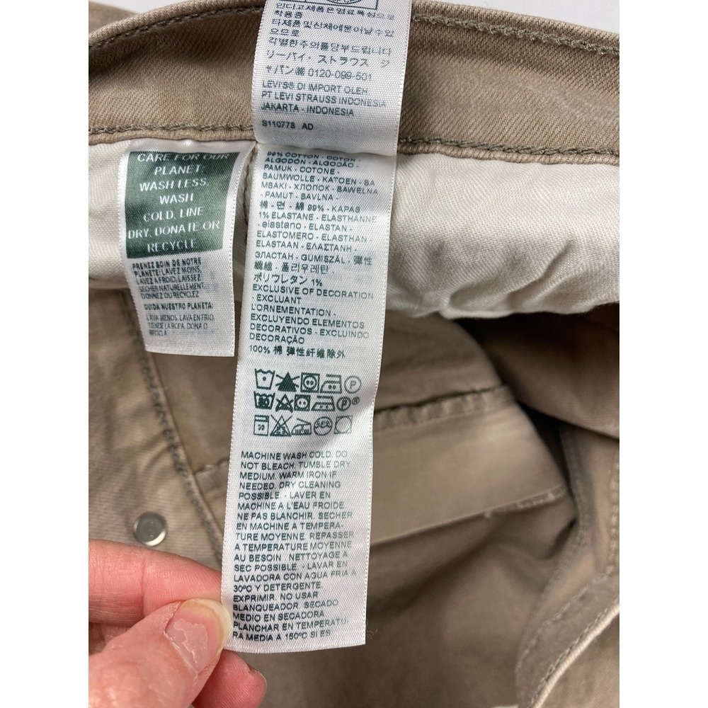 NWT Levi's 505 Big & Tall Jeans Mens 52x29 Stretch Denim Straight Leg Tan - Mark - Picture 13 of 14